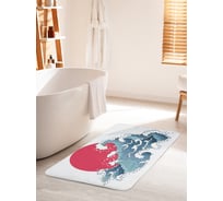 Коврик для ванной комнаты и туалета противоскользящий JOYARTY "Солнце на гребне волны" 60х100 см bath_68151_60x100