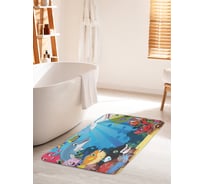Коврик для ванной комнаты и туалета противоскользящий JOYARTY "Океан представлений" 60х100 см bath_9520_60x100