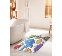 Коврик для ванной комнаты и туалета противоскользящий JOYARTY "Океанские сны" 60х100 см bath_9522_60x100