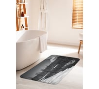 Коврик для ванной комнаты и туалета противоскользящий JOYARTY "Горное озеро с видом на Фудзияму" 60х100 см bath_88970_60x100