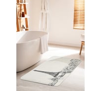 Коврик для ванной комнаты и туалета противоскользящий JOYARTY "На крышах парижа" 60х100 см bath_68166_60x100