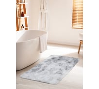 Коврик для ванной комнаты и туалета противоскользящий JOYARTY "Монохромный мрамор" 60х100 см bath_37010_60x100