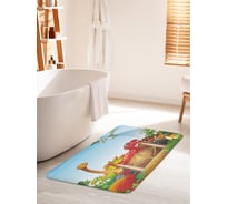 Коврик для ванной комнаты и туалета противоскользящий JOYARTY "Веселые динозавры" 60х100 см bath_32239_60x100