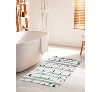 Коврик для ванной комнаты и туалета противоскользящий JOYARTY "Стволы берез" 60х100 см bath_60560_60x100