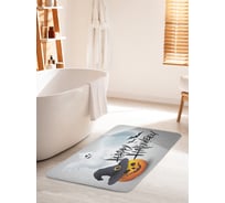 Коврик для ванной комнаты и туалета противоскользящий JOYARTY "Открытка на Хеллоуин" 60х100 см bath_36718_60x100