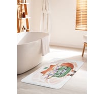 Коврик для ванной комнаты и туалета противоскользящий JOYARTY "Любитель тепла" 60х100 см bath_78050_60x100