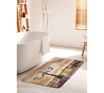 Коврик для ванной комнаты и туалета противоскользящий JOYARTY "Причалы Венеции" 60х100 см bath_37895_60x100