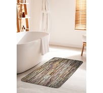 Коврик для ванной комнаты и туалета противоскользящий JOYARTY "Декоративная кладка" 60х100 см bath_37013_60x100