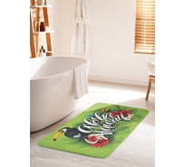 Коврик для ванной комнаты и туалета противоскользящий JOYARTY "Гавайский тукан" 60х100 см bath_95369_60x100