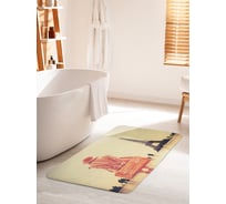 Коврик для ванной комнаты и туалета противоскользящий JOYARTY "Долгожданная Франция" 60х100 см bath_78563_60x100