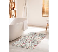 Коврик для ванной комнаты и туалета противоскользящий JOYARTY "Полевые цветы" 60х100 см bath_43913_60x100