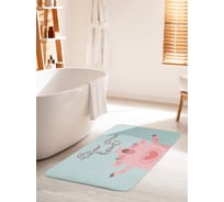 Коврик для ванной комнаты и туалета противоскользящий JOYARTY "Следуй зову сердца" 60х100 см bath_78653_60x100