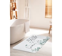 Коврик для ванной комнаты и туалета противоскользящий JOYARTY "Пара котиков" 60х100 см bath_142561_60x100
