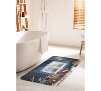 Коврик для ванной комнаты и туалета противоскользящий JOYARTY "Сани с подарками" 60х100 см bath_78667_60x100