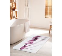 Коврик для ванной комнаты и туалета противоскользящий JOYARTY "Однотонные бокалы" 60х100 см bath_38294_60x100