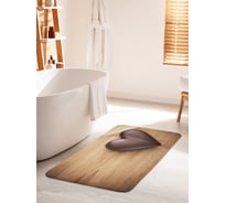 Коврик для ванной комнаты и туалета противоскользящий JOYARTY "Сердце в шоколаде" 60х100 см bath_84845_60x100