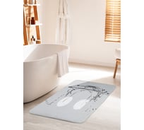 Коврик для ванной комнаты и туалета противоскользящий JOYARTY "Утки над камышами" 60х100 см bath_86046_60x100