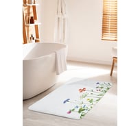 Коврик для ванной комнаты и туалета противоскользящий JOYARTY "Полевой цветочный сбор" 60х100 см bath_32063_60x100