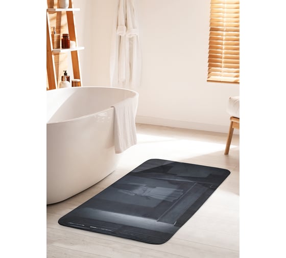 Коврик для ванной комнаты и туалета противоскользящий JOYARTY "Призрак на лестнице" 60х100 см bath_36695_60x100 1