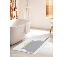 Коврик для ванной комнаты и туалета противоскользящий JOYARTY "Королевский котик" 60х100 см bath_31310_60x100