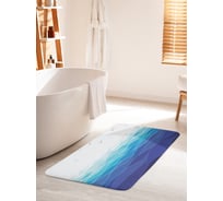 Коврик для ванной комнаты и туалета противоскользящий JOYARTY "Иллюстрированные волны" 60х100 см bath_32813_60x100