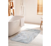 Коврик для ванной комнаты и туалета противоскользящий JOYARTY "Мраморные волны" 60х100 см bath_37017_60x100