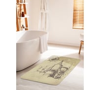 Коврик для ванной комнаты и туалета противоскользящий JOYARTY "Направление парусника" 60х100 см bath_38923_60x100