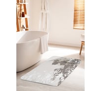 Коврик для ванной комнаты и туалета противоскользящий JOYARTY "Нежный силуэт" 60х100 см bath_66615_60x100