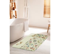 Коврик для ванной комнаты и туалета противоскользящий JOYARTY "Птички на полянке" 60х100 см bath_53153_60x100