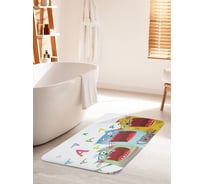 Коврик для ванной комнаты и туалета противоскользящий JOYARTY "Коты орут" 60х100 см bath_62452_60x100