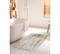 Коврик для ванной комнаты и туалета противоскользящий JOYARTY "Каменная стена" 60х100 см bath_33355_60x100