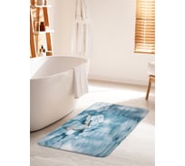 Коврик для ванной комнаты и туалета противоскользящий JOYARTY "Бабочка над водой" 60х100 см bath_33960_60x100