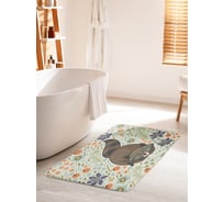 Коврик для ванной комнаты и туалета противоскользящий JOYARTY "Милый енот" 60х100 см bath_75035_60x100