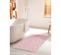 Коврик для ванной комнаты и туалета противоскользящий JOYARTY "Рассветные бабочки" 60х100 см bath_35532_60x100