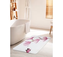 Коврик для ванной комнаты и туалета противоскользящий JOYARTY "Одинокая орхидея" 60х100 см bath_31475_60x100
