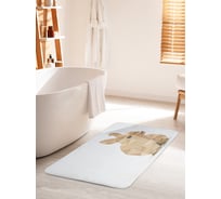 Коврик для ванной комнаты и туалета противоскользящий JOYARTY "Мозаичный заяц" 60х100 см bath_79459_60x100