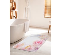 Коврик для ванной комнаты и туалета противоскользящий JOYARTY "Призрачные розы" 60х100 см bath_32136_60x100