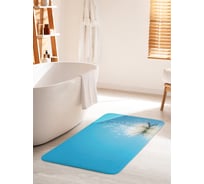 Коврик для ванной комнаты и туалета противоскользящий JOYARTY "Цветение лотоса" 60х100 см bath_35490_60x100