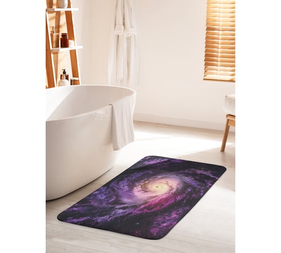 Коврик для ванной комнаты и туалета противоскользящий JOYARTY "Космический взгляд" 60х100 см bath_22407_60x100 1