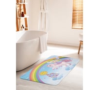 Коврик для ванной комнаты и туалета противоскользящий JOYARTY "Царство принцессы" 60х100 см bath_26853_60x100