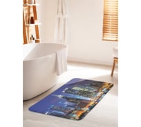 Коврик для ванной комнаты и туалета противоскользящий JOYARTY "Яркие огни ночного города" 60х100 см bath_36835_60x100