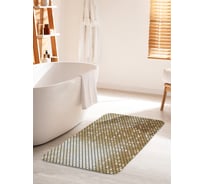 Коврик для ванной комнаты и туалета противоскользящий JOYARTY "Блеск квадратов" 60х100 см bath_28361_60x100