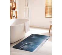 Коврик для ванной комнаты и туалета противоскользящий JOYARTY "Луна на горизонте" 60х100 см bath_32860_60x100