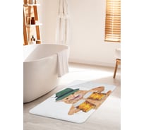 Коврик для ванной комнаты и туалета противоскользящий JOYARTY "Пивной кот" 60х100 см bath_37378_60x100