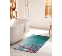 Коврик для ванной комнаты и туалета противоскользящий JOYARTY "Сакура на фоне неба" 60х100 см bath_29291_60x100
