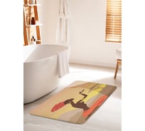 Коврик для ванной комнаты и туалета противоскользящий JOYARTY "Африканские мечты" 60х100 см bath_23259_60x100