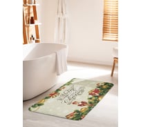 Коврик для ванной комнаты и туалета противоскользящий JOYARTY "Рождественское поздравление" 60х100 см bath_37030_60x100