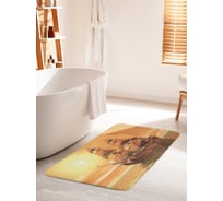 Коврик для ванной комнаты и туалета противоскользящий JOYARTY "Старинный корабль на воде" 60х100 см bath_30020_60x100