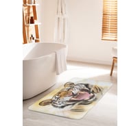 Коврик для ванной комнаты и туалета противоскользящий JOYARTY "Яростный рык" 60х100 см bath_38686_60x100