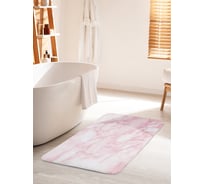 Коврик для ванной комнаты и туалета противоскользящий JOYARTY "Нежный мрамор" 60х100 см bath_37020_60x100